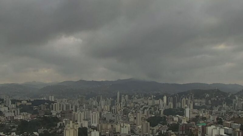 Frente fria deixa céu nublado na Zona da Mata e Campo das Vertentes no início da semana