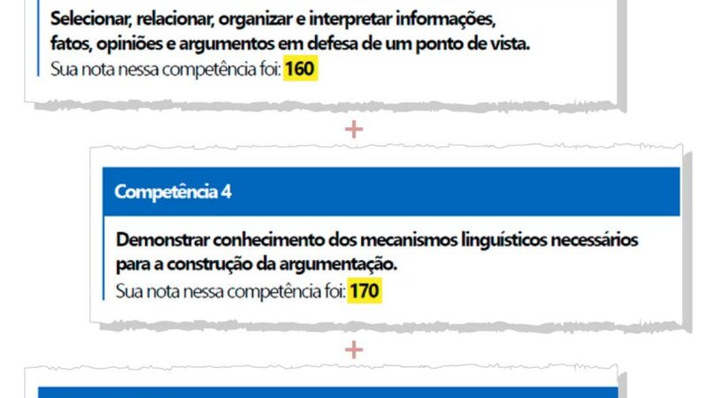 Inep libera espelhos da redação do Enem 2025 com erros na soma das notas