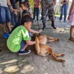 Sessão de terapia com cães do Bope beneficia crianças autistas em Macapá