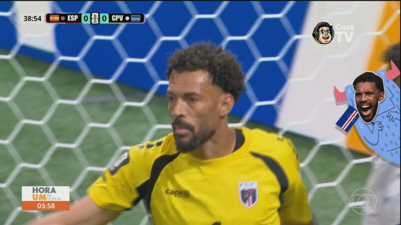 Vídeo de pintura gigante do goleiro Vozinha em Cabo Verde é criado por inteligência artificial