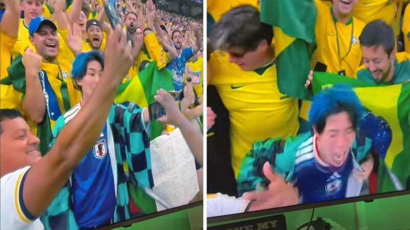 Influenciador japonês viraliza ao fingir reação exagerada após derrota para Brasil