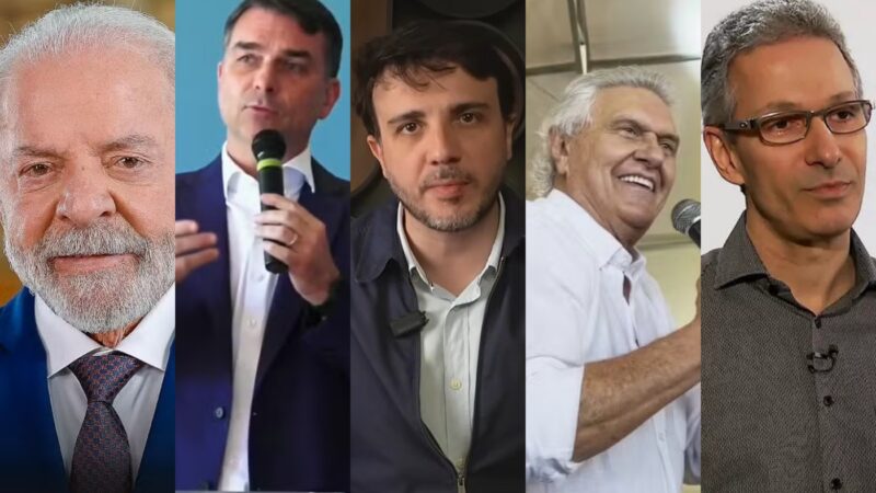 Pesquisa Quaest aponta Lula com 39% e Flávio Bolsonaro com 30% nas intenções de voto para presidente
