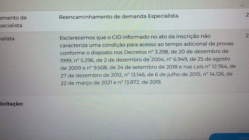 Inep nega tempo extra a candidatos com transtornos mentais no Enem 2026, apesar do edital